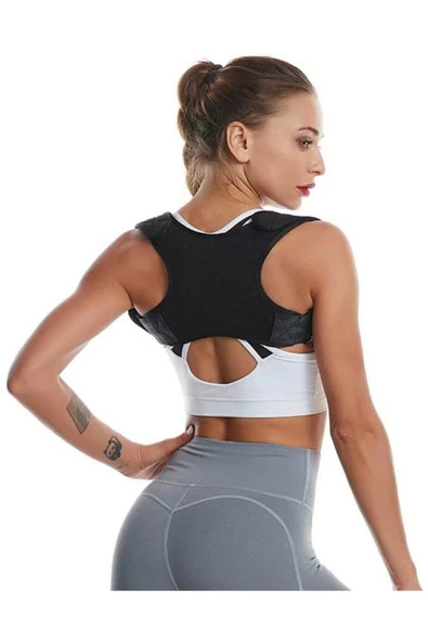 Sporcu Dik Duruş Korsesi Çapraz Profesyonel Medikal Ortopedik Sırt Kamburluk Önleyici Sporcu Korsesi ürün görseli 1