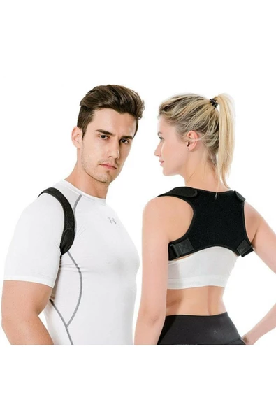 Kadın Erkek Dik Duruş Korsesi Çapraz Sporcu Korsesi Medikal Ortopedik Sırt Kamburluk Önleyici - Resim 2