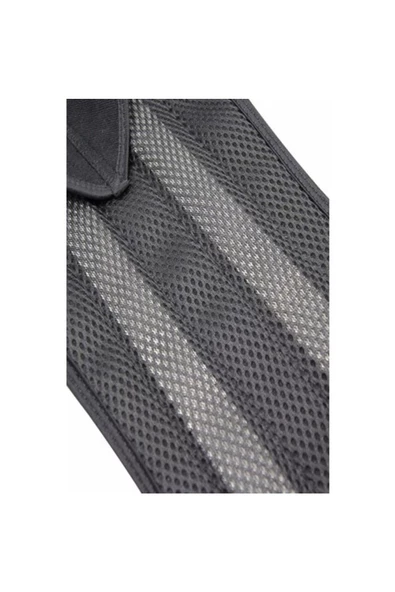 Inndream Unisex Siyah Çift Balenli Duruş Düzeltici Bel Sırt Omuz Destekleyici Korse - Resim 2