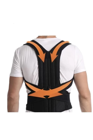 Çift Balenli Dik Durus Korsesi Bayan Erkek Bel Sırt Dik Durmak Için Korse - Resim 2