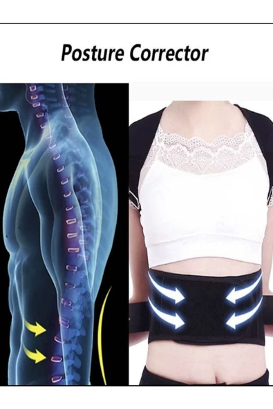 Balenli Bel Ve Sırt Korsesi Dik Durma Korsesi - Resim 2