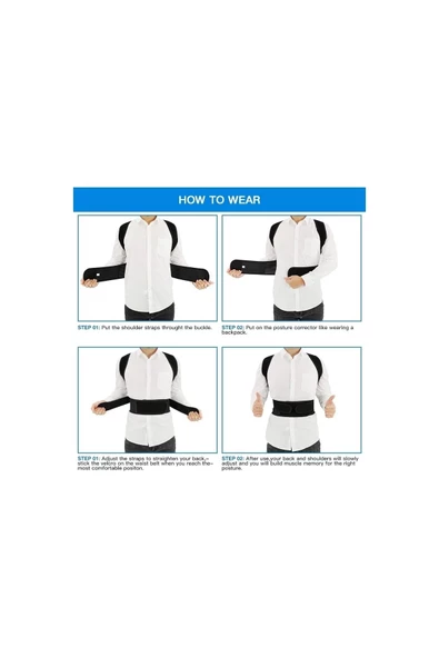 Balenli Bel Ve Sırt Korsesi Dik Durma Korsesi - Resim 2