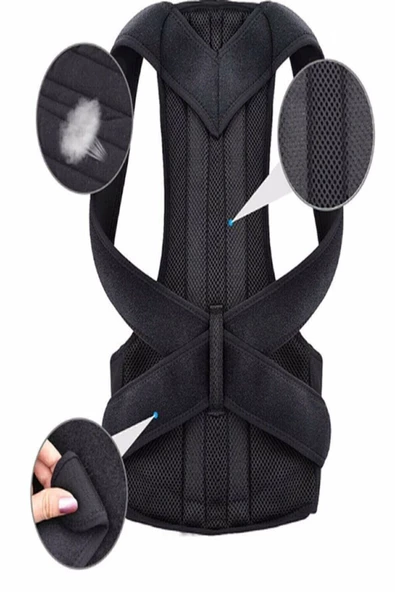 Dik Duruş Durma Korsesi Balenli Korse Bel Ve Sırt Destek Korsesi Çift Balenli Dik Duruş Korse - Resim 4