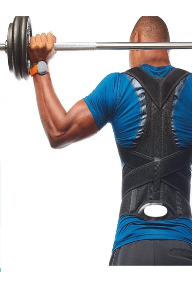 Medikal Unisex Çift Balenli Dik Duruş Korsesi Kifoz Skolyoz Korsesi Omuz Sırt Bel Korsesi - Resim 2