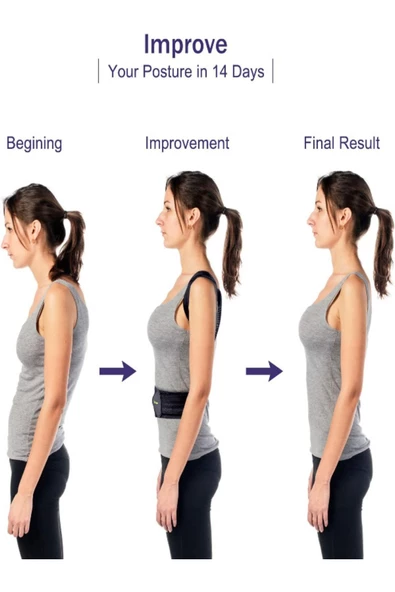 Balenli Bel Ve Sırt Korsesi Dik Durma Korsesi - Resim 4