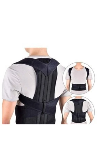 Çift Balenli Dik Duruş Korsesi Spor Bel Sırt Omuz Kamburluk Önleyici Korse - Resim 7