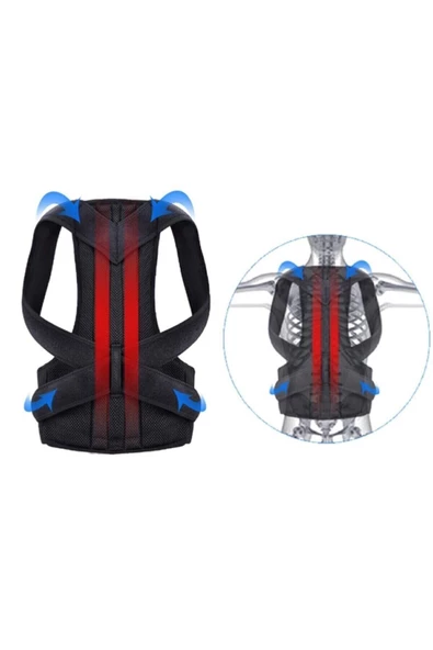 Dik Duruş Durma Korsesi Balenli Korse Bel Ve Sırt Destek Korsesi Çift Balenli Dik Duruş Korse - Resim 3