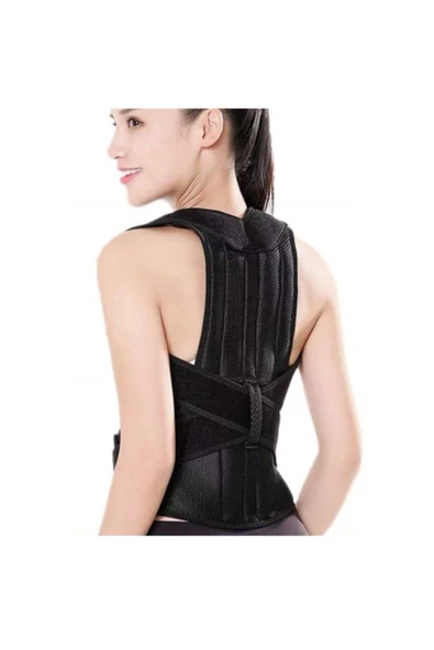 Balenli Dik Duruş Korsesi Kamburluk Önleyici Sırt Bel Korse Yelek - Resim 2