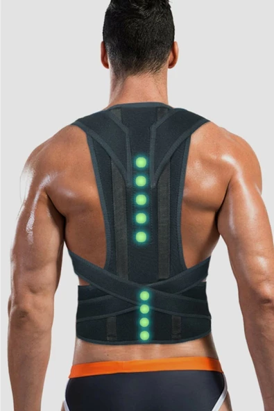 Balenli Manyetik Dik Duruş Korsesi Unisex 001 - Resim 2