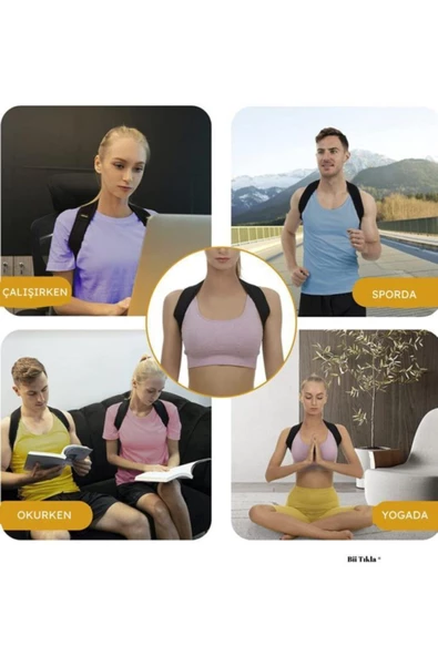 Balenli Manyetik Dik Duruş Ve Kamburluk Önleyici Korse Unisex - Resim 4