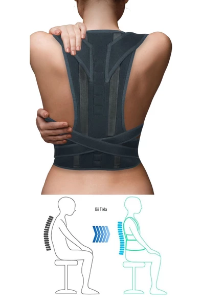 Balenli Manyetik Dik Duruş Ve Kamburluk Önleyici Korse Unisex - Resim 2