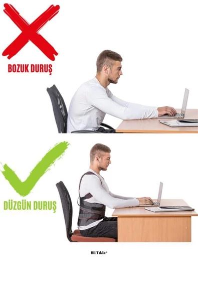 Balenli Manyetik Dik Duruş Korsesi Unisex 001 - Resim 4