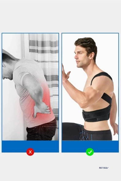 Balenli Manyetik Dik Duruş Ve Kamburluk Önleyici Korse Unisex - Resim 5