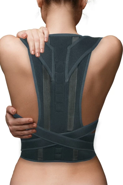 Dik Duruş Korsesi Unisex Sırt Kamburluk Korsesi Dik Durmak Aparatı Balenli Manyetik Korse - 2