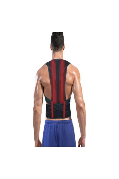 Dik Duruş Korsesi Medikal Korse Dik Tutan Korse Dik Duruş Yeleği Balenli Manyetik Omuz Sırt Korsesi - Resim 3