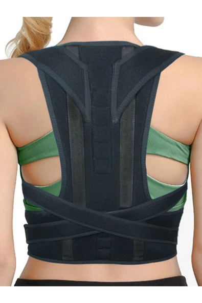 Ortopedik Dik Duruş Korsesi Kamburluk Önleyici Unisex Balenli Manyetik Korse - 1
