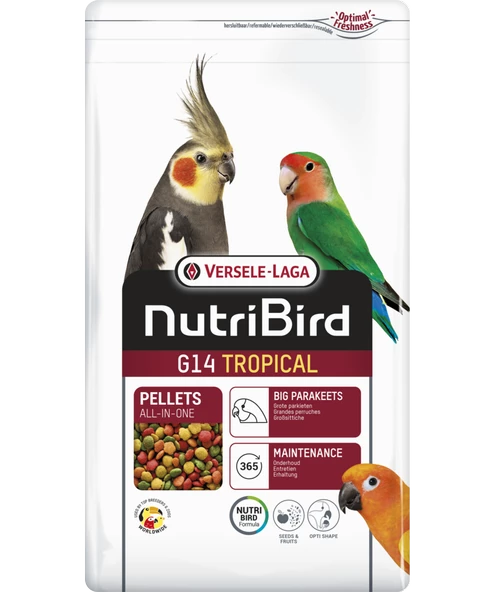 Versele Laga Nutrıbırd G14 Tropıcal Paraket Pelet Yem 1kg - 2
