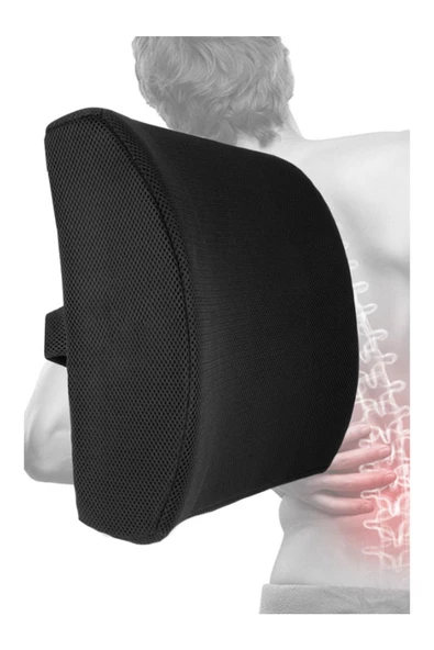 Visco Ortopedik Bel Ve Sırt Minderi Siyah - Resim 3