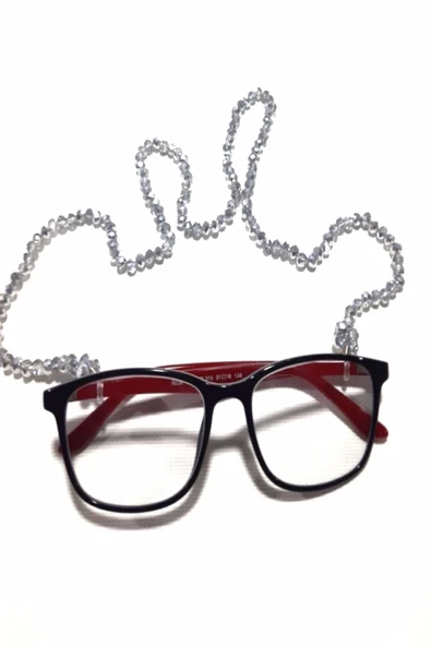 Dekoratif Kristal Gözlük Zinciri - 6