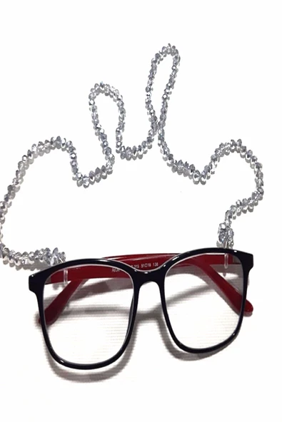 Dekoratif Kristal Gözlük Zinciri - 4