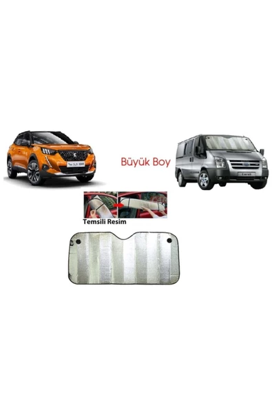 Pratik Araba On Cam Gunesligi Oto Ön Cam Güneşlik Perde - Resim 6