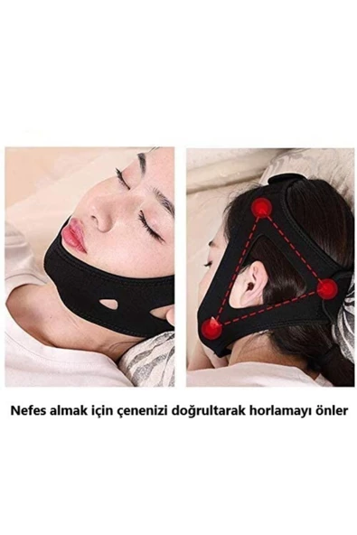 Horlama Önleyici Maske Kemer Bant Horlama Bandı Horlayanlar Için Bant Maske Horlama Aparatı - 3
