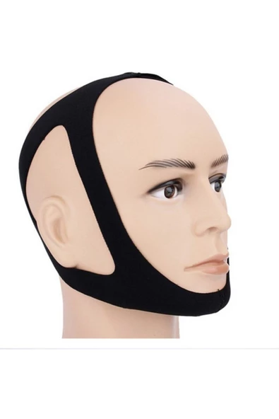 Unisex Siyah Uyku Bandı Horlama Bandı Uyku Maskesi