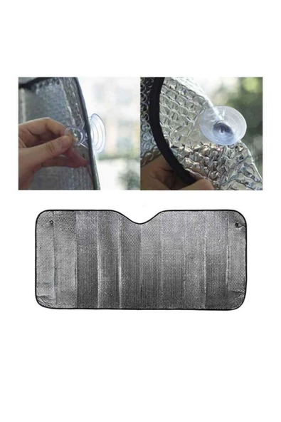 Araba Buz Kar Güneş Koruyucu Örtü Oto Araç Kar Buz Önleyici Ön Cam Koruyucu Güneşlik Branda - Resim 4