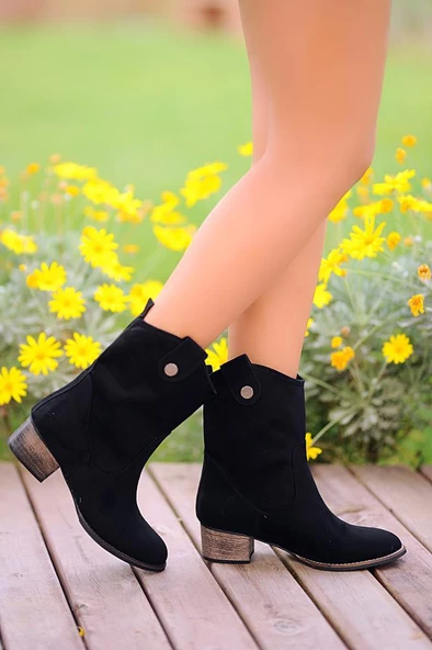 A903-19 Pembe Potin Kadın Bot - 2