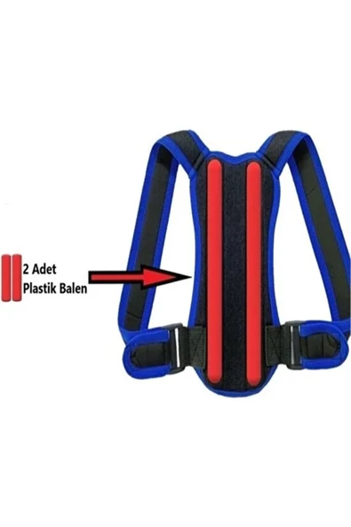 Balenli Çocuk Dik Duruş Korsesi Kamburluk Önleyici Dik Durmak Için Bel Sırt Korse - Resim 3