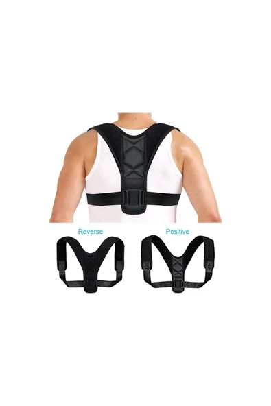 Dik Durus Korsesi Dik Durmaya Yardımcı Medikal Korse Deri Desenli Korse - Resim 5