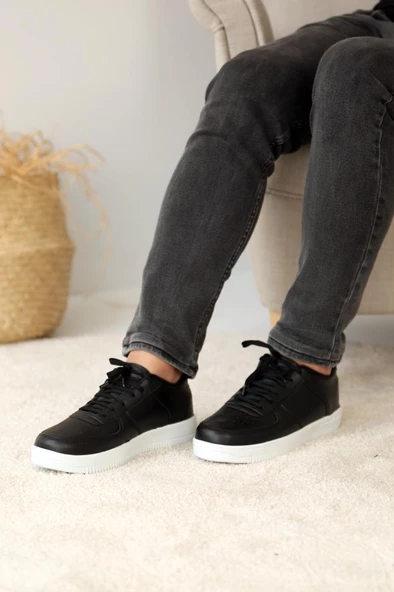 Ege'S Shoes Aır Taban Erkek Ayakkabı A777-20Siyah - 3