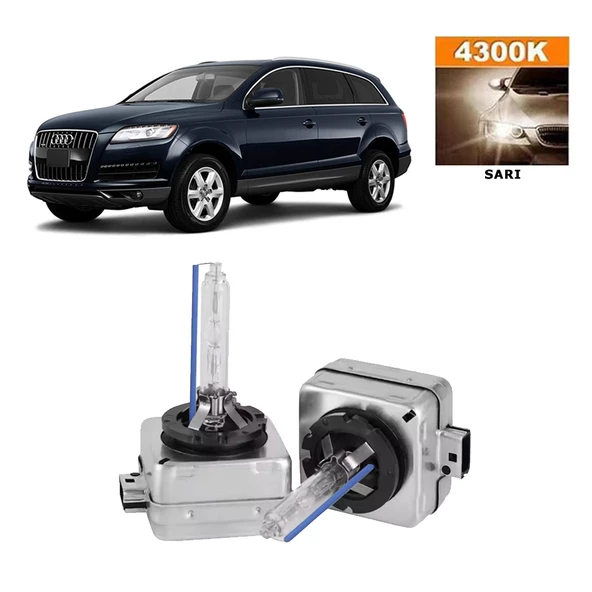 Audi Q7 2009-2014 D3S / D3R 4300K Sarı HID Xenon Ampul 2 Adet