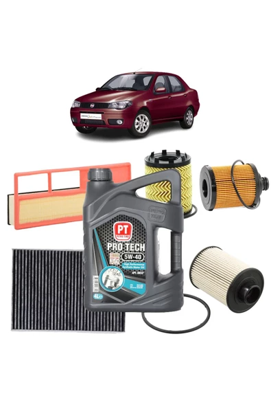 Fiat Albea 4plus Karbon Filtre Bakım Seti 1.3 Jtd Multijet 16v Petro Time Yağlı 2002-2012 Kit1506h