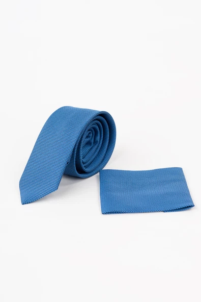 APARTRO DOKULU İNCE DÜZ ERKEK KRAVAT - 6