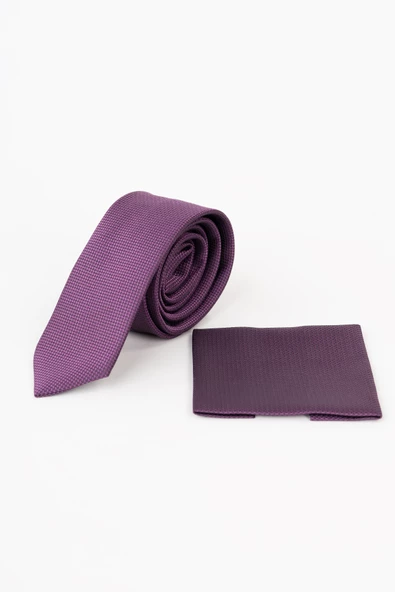 APARTRO DOKULU İNCE DÜZ ERKEK KRAVAT - 10