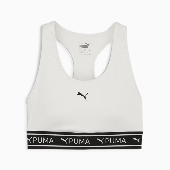 Puma 4KEEPS Elastic Bra Beyaz Sporcu sütyeni - 525319 05