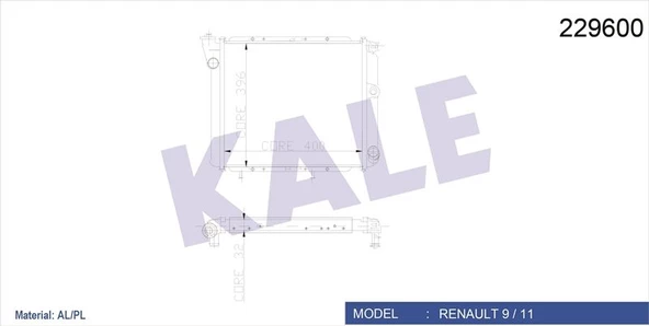 RADYATÖR 2 SIRA ALÜMINYUM PETEK R9 350213614000 - 1