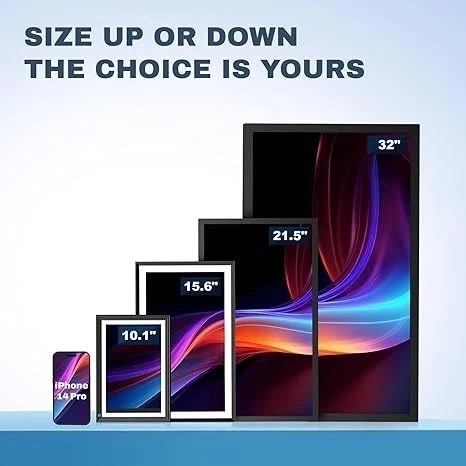 Arktronic 16.7 Inc Büyük Dijital Resim Çerçevesi WiFi, 32 GB 1280x960 HD -Siyah - 4
