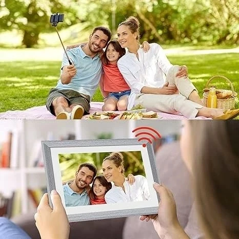 YunQiDeer Dijital Fotoğraf Çerçevesi WiFi 10.1 Inc 16GB 1280x800 IPS Ekran - 4