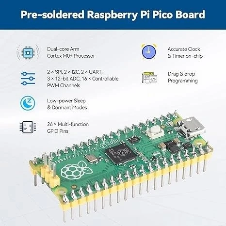 SunFounder Raspberry Pi Pico Ultimate Başlangıç ​​Seti 320+ Parça - 3