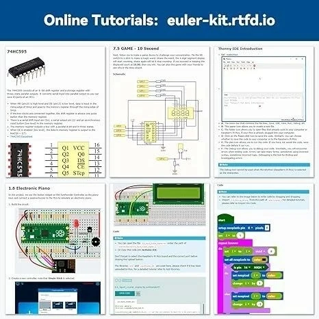 SunFounder Raspberry Pi Pico Ultimate Başlangıç ​​Seti 320+ Parça - 4