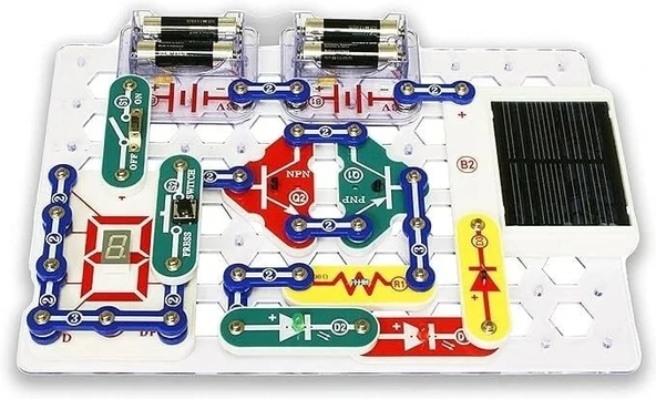 Snap Circuits Extreme SC-750R Elektronik Keşif Seti + Öğrenci Çalışma Rehberi