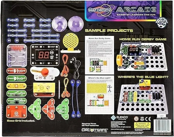 Snap Circuits “Arcade”, Elektronik Keşif Seti, 8+ Yaş İçin STEM Aktiviteleri - 4