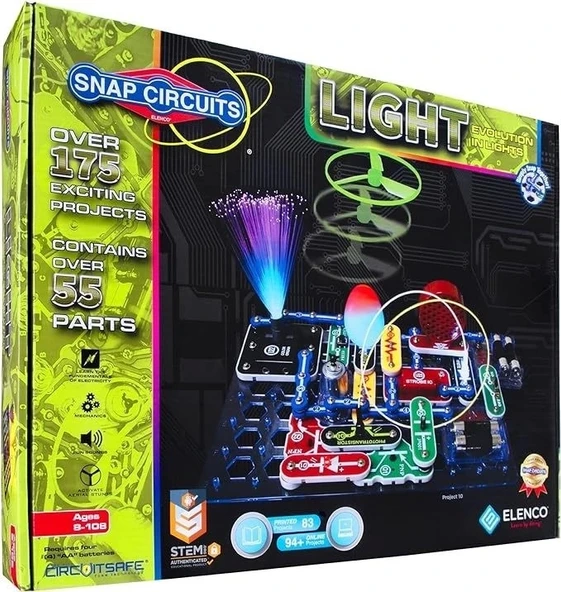 Snap Circuits LIGHT Elektronik  Set 8+ Yaş Çocuklar İçin STEM Eğitim Kiti - 2