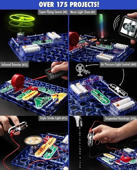 Snap Circuits LIGHT Elektronik  Set 8+ Yaş Çocuklar İçin STEM Eğitim Kiti - 4
