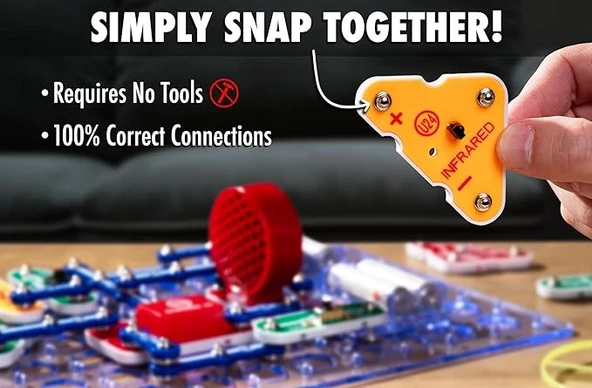 Snap Circuits LIGHT Elektronik  Set 8+ Yaş Çocuklar İçin STEM Eğitim Kiti