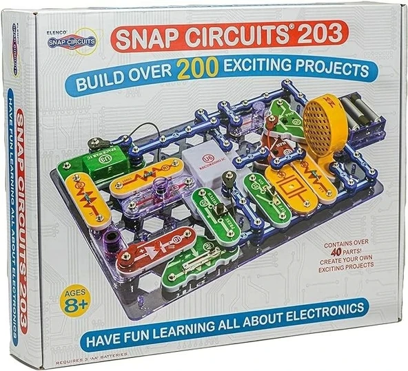 Snap Circuits 203 8+ Çocuklar İçin Elektronik Eğitim Seti - 4