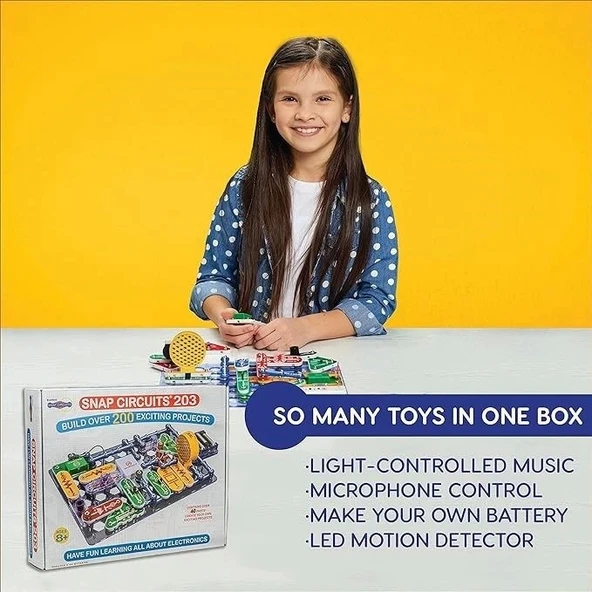Snap Circuits 203 8+ Çocuklar İçin Elektronik Eğitim Seti - 3