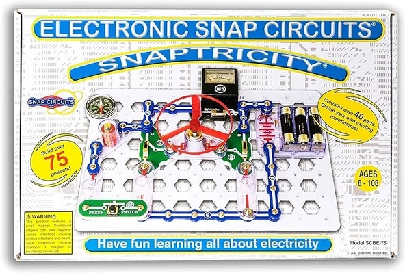 Snap Circuits Elektronik Keşif Seti, 8 yaş ve üzeri Çocuklar için